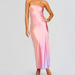 Cerith Silk Strapless Midi Dress size xxs Brand is SER.O.YA / Retrofete